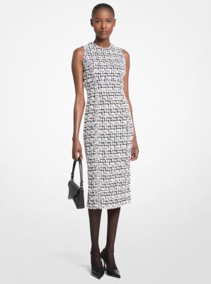 Vestido recto de tweed