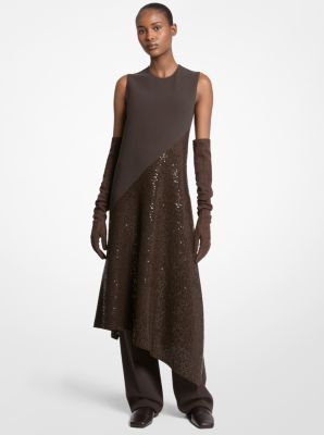 MICHAEL KORS COLLECTION★素敵！WOOL ASYMMETRIC DRESS Michael Kors Collection Fitted Sleeveless Asymmetric Wool