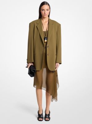 Blazer Ryan de lana el&aacute;stica in [3894] | Michael Kors