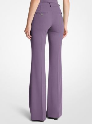 Haylee Stretch Wool Flared Trousers