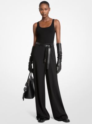 Stretch Wool Wrap Trouser