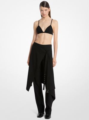 Stretch Wool Wrapped Trouser and Overskirt