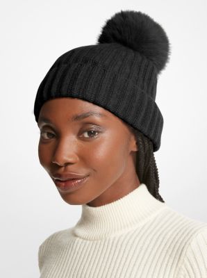 Black knit deals hat womens