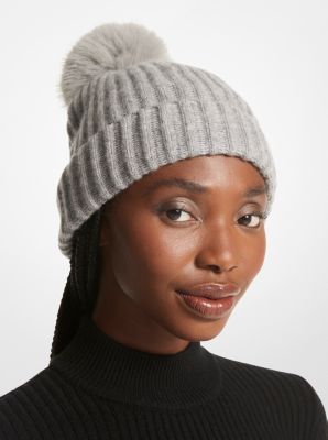 Ribbed Cashmere Beanie Hat image number 1