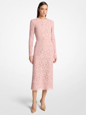 Corded Floral Lace Sheath Dress