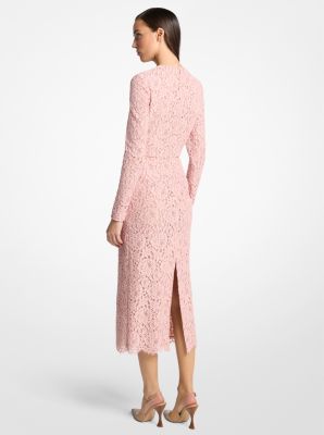 Corded Floral Lace Sheath Dress
