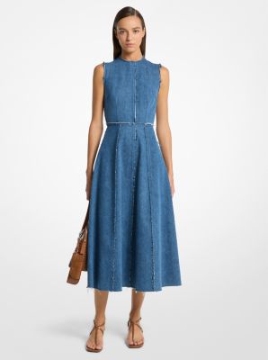 Vestido de baile de denim deshilachado