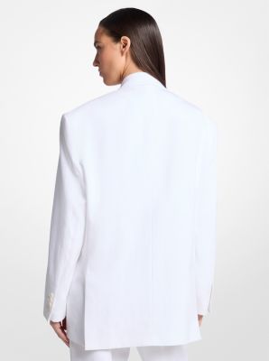 Shawn Linen Double-Breasted Blazer