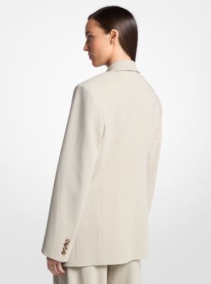 Tissue Wool Crepe Bathrobe Jacket