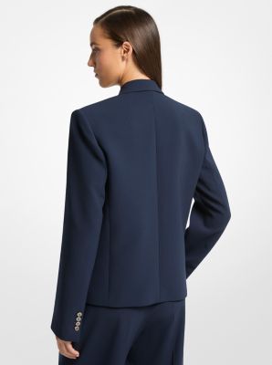 Double-Breasted Wool Serge Admiral Blazer