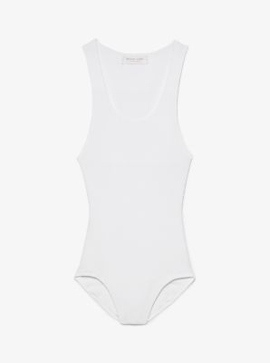 Body el&aacute;stico de viscosa acanalado