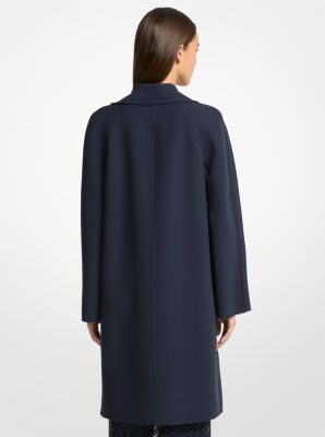 Double Faced Wool Crepe Balmacaan
