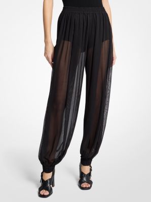 Pantal&oacute;n sarouel de voile de seda