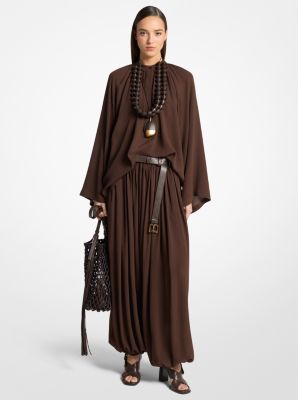 Michael Kors Collection Silk Seersucker Sarouel Pants