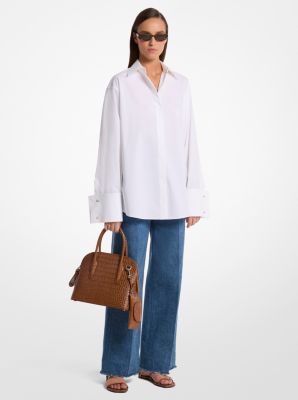 Camisa Tyler extragrande de popelina de algodón lavado