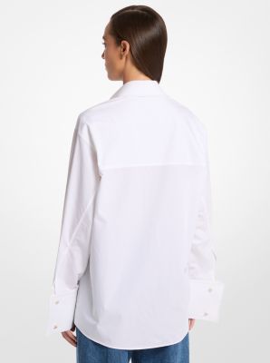 Camisa Tyler extragrande de popelina de algodón lavado