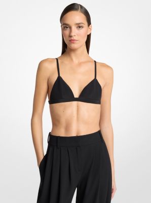 Top sujetador de crep&eacute; de chin&eacute; de seda