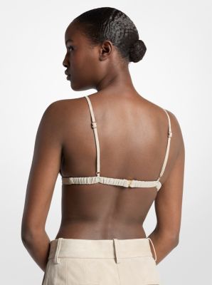 Top sujetador de gamuza in ALMENDRA | Michael Kors