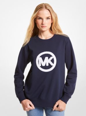 【かわいい⭐MICHAEL KORS】紺　金色メガネ　ロゴ文字　カットソー かわいい⭐MICHAEL KORS】紺 金色メガネ ロゴ文字 カットソー