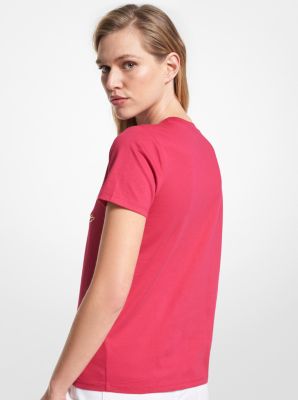 MICHAEL Michael Kors CHAIN PETAL - Print T-shirt - dusty rose/light pink 
