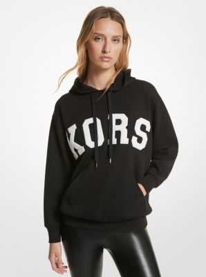 MICHAEL BY MICHAEL KORS - STRETCH NYLON HOODIE WITH LOGO BAND