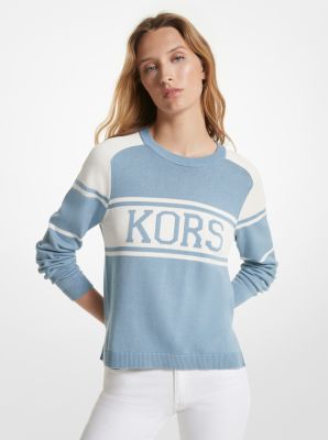 KORS Cotton Blend Varsity Sweater image number 0