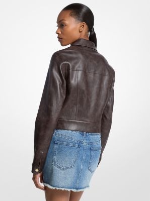 Distressed Zip-Up Jacket