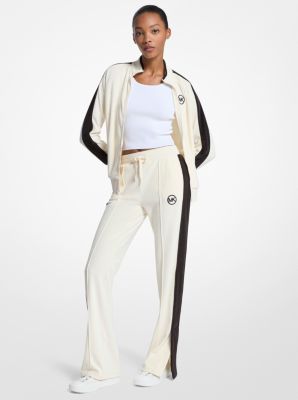 Stripe Velour Track Pants