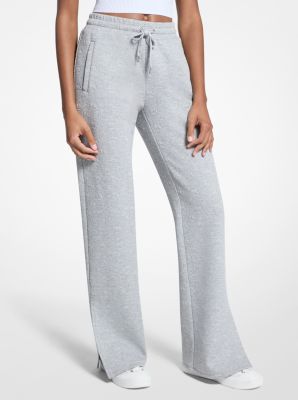 Michael Kors Logo Jacquard Track Pants In Gray