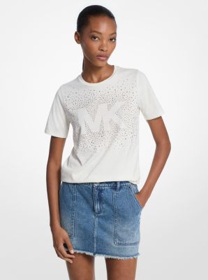 Embellished Logo Cotton T-Shirt