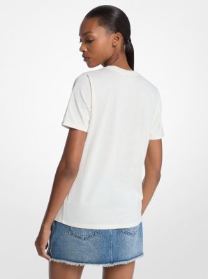 Embellished Logo Cotton T-Shirt