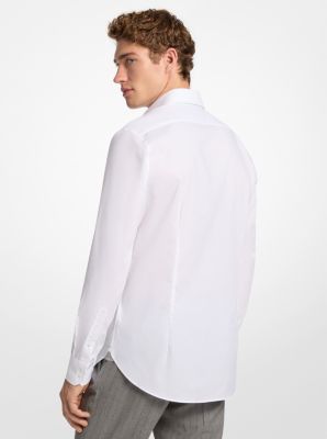 Slim-Fit Stretch Cotton Poplin Shirt