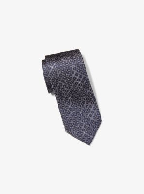 Floral Print Silk Tie image number 0