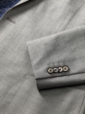 Slim-fit-Blazer aus Flanell aus Wollmischung