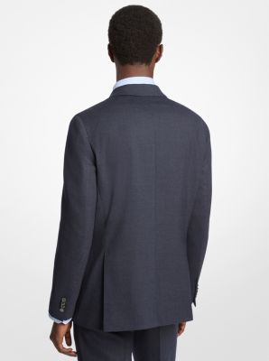Slim-Fit Wool Blend Flannel Blazer