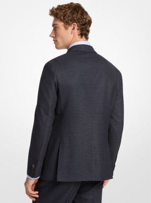 Glen Plaid Wool Blend Blazer