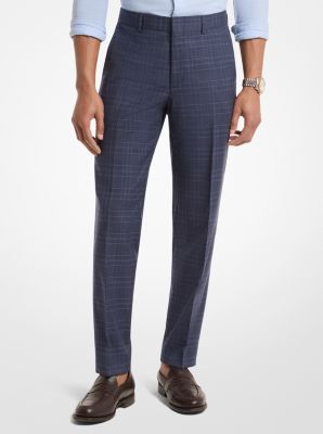 Prince De Galles Checkered Wool Blend Pants