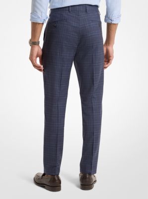 Prince De Galles Checkered Wool Blend Pants