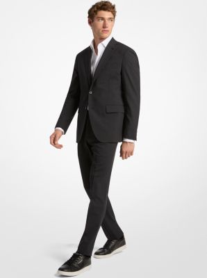 Costume de voyage ajusté en laine mélangée