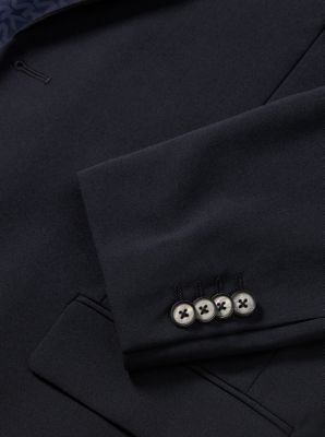 Completo da viaggio slim fit in misto lana in NAVY | Michael Kors