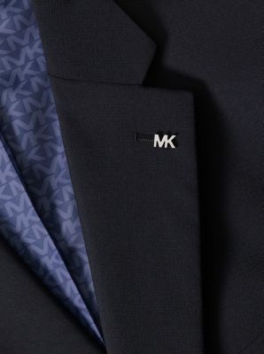 Completo da viaggio slim fit in misto lana in NAVY | Michael Kors