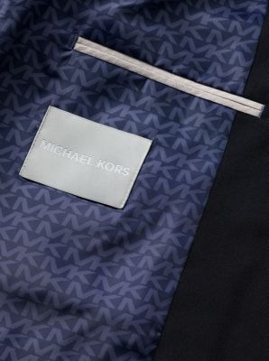 Completo da viaggio slim fit in misto lana in NAVY | Michael Kors