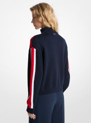 KORS Cotton Blend Quarter-Zip Pullover image number 1