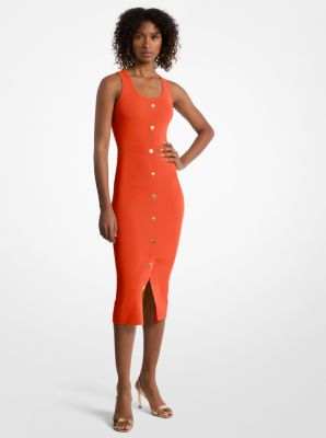Robe camisole mi-longue en mélange de viscose extensible image number 0