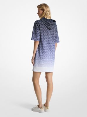 Ombré Signature Logo Cotton Terry Hoodie Dress image number 1