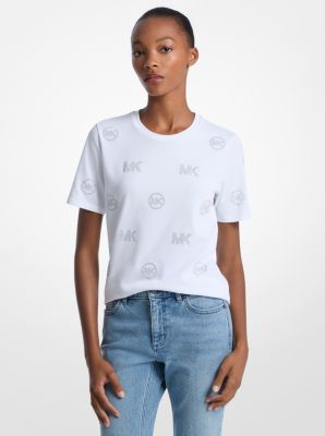 Embellished Logo Cotton T-Shirt