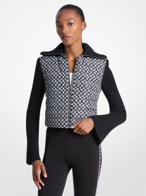 Quilted Graphic Logo and Knit Jacket | Michael Kors [US]