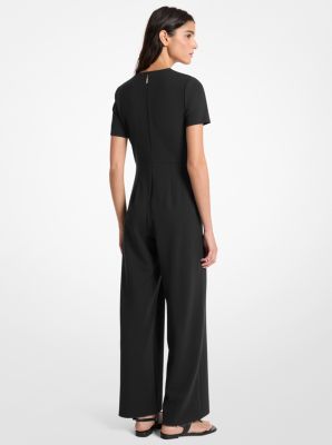Studded Scuba Crepe Jumpsuit