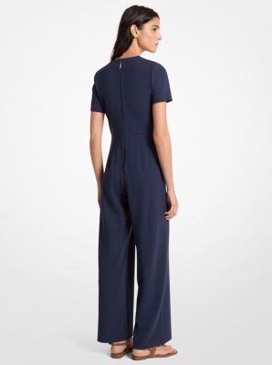 Studded Scuba Crepe Jumpsuit