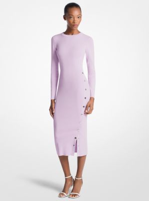 Viscose Blend Snap Dress